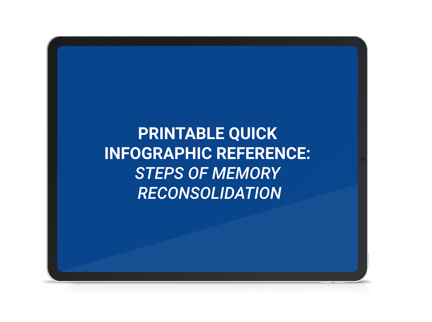 5. Printable Quick Infographic Reference - Steps of Memory Reconsolidation