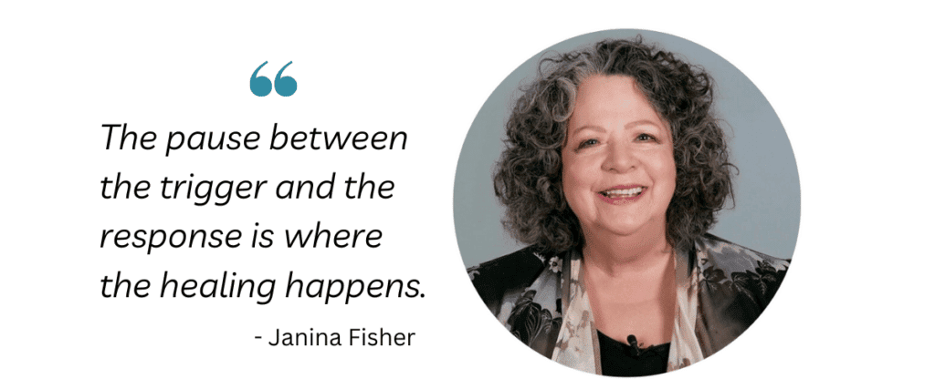 Janina Fisher TIST trauma theraoy quote on healing