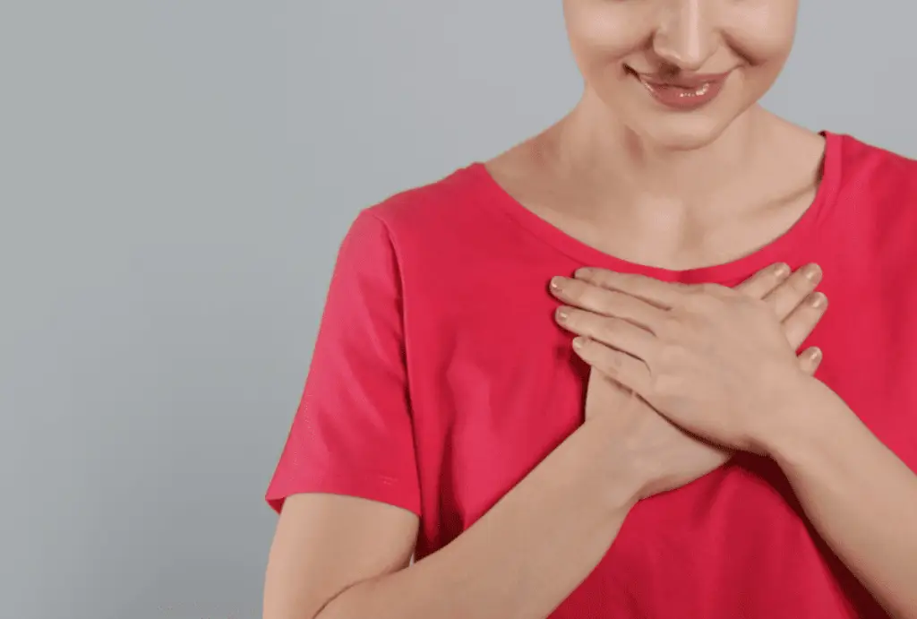 woman hands red shirt bioenergetic analysis training for psychotherapists online