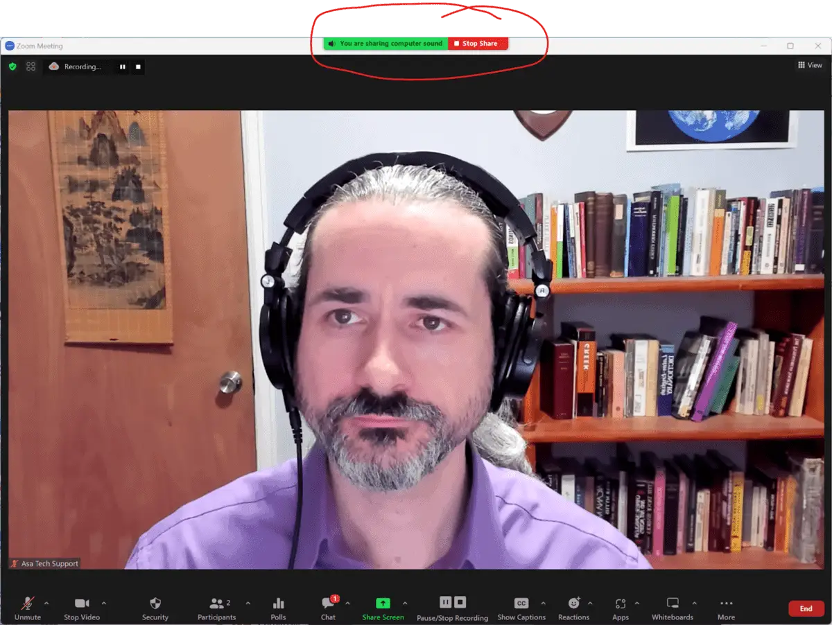 zoom tips stop share asa