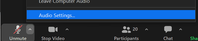 zoom settings example asa