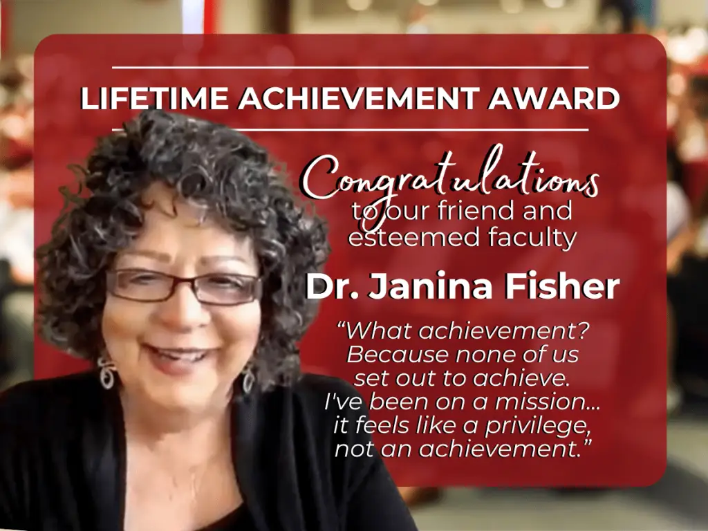 Janina Fisher Lifetime Achievement Award Speech