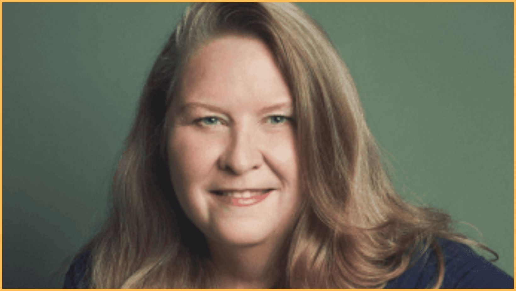 Smiling woman portrait with long hair