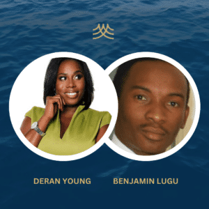 Two people smiling, names Deran Young, Benjamin Lugu.