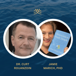 Two people with book 'Dissociation Made Simple'.