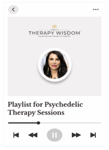 Therapy Wisdom playlist for psychedelic sessions.