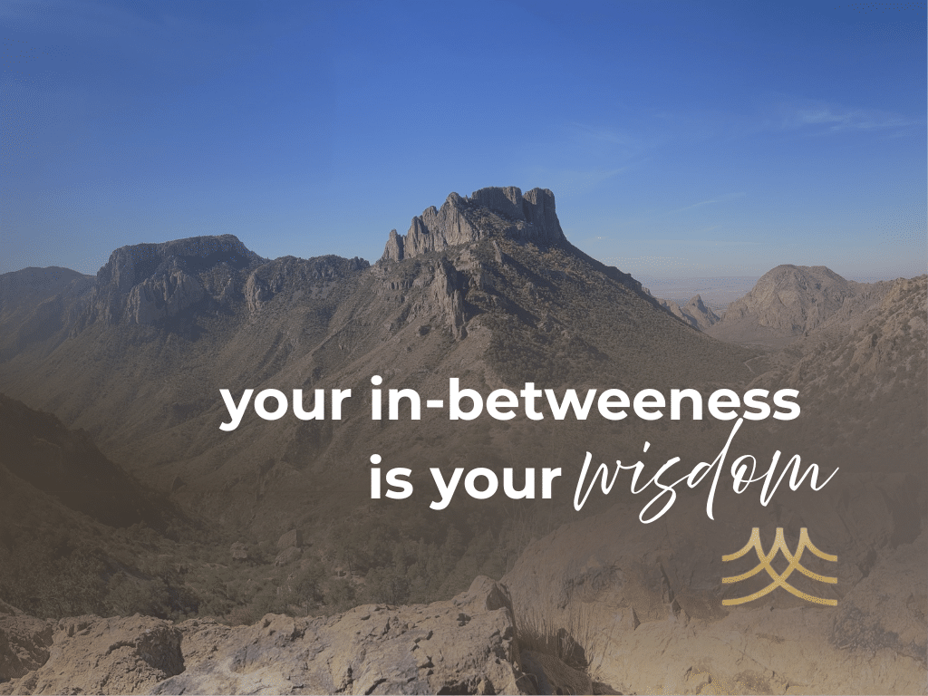 Mountain landscape with inspirational quote overlay.