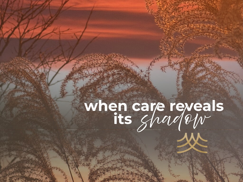 Sunset with plants and poetic quote overlay - Brian Spielmann