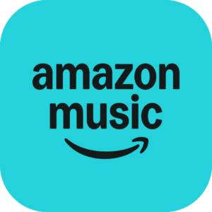Amazon Music logo on teal background