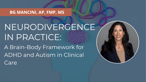 Neurodivergence in practice webinar promotional graphic