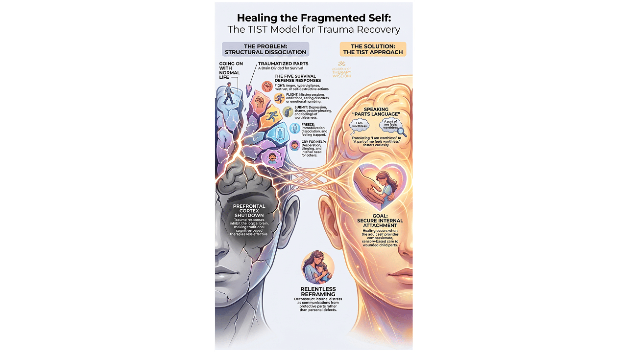 Infographic on TIST model for trauma recovery