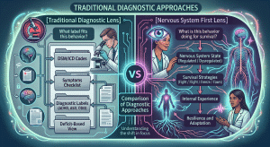 Comparison of traditional and nervous system diagnostic approaches